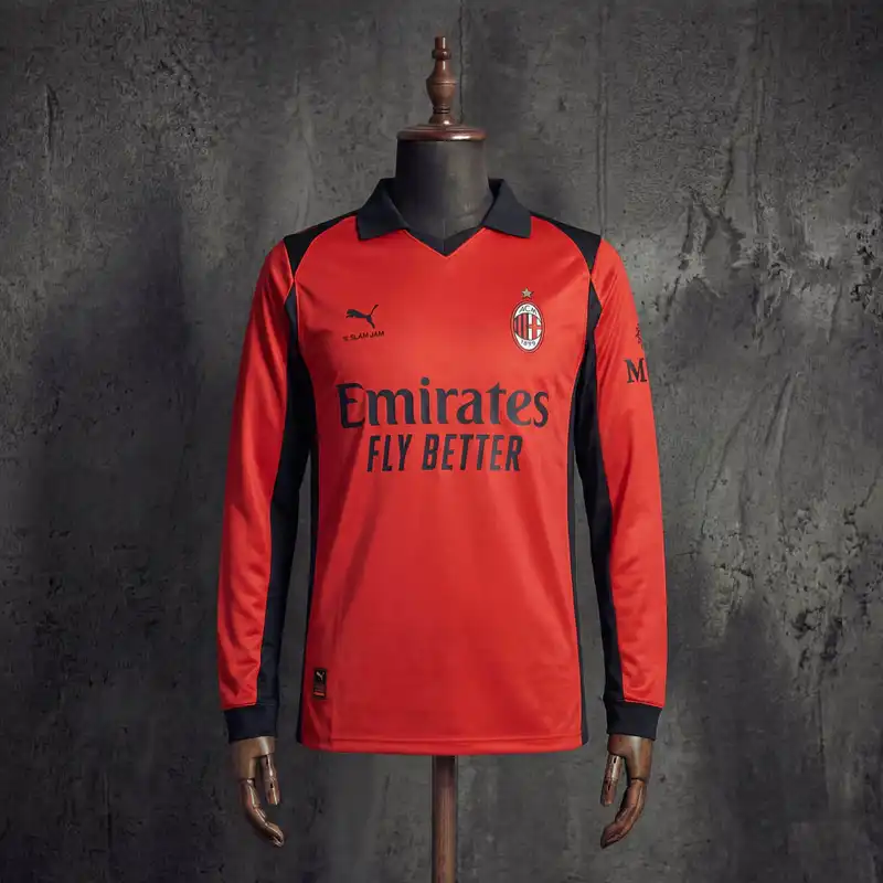 AC Milan 1º Uniforme Versão Torcedor · Manga Longa · 26/27 · Masculino