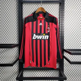 AC Milan Retrô 07-08 · Manga Longa · Masculino