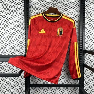 Bélgica 1º Uniforme Versão Torcedor · Manga Longa · 26/27 · Masculino