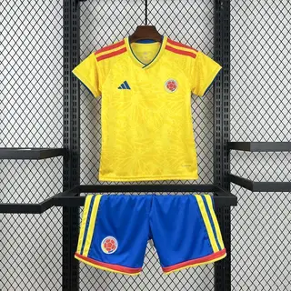 Colômbia 1º Uniforme Kit Infantil · 26/27 · Infantil