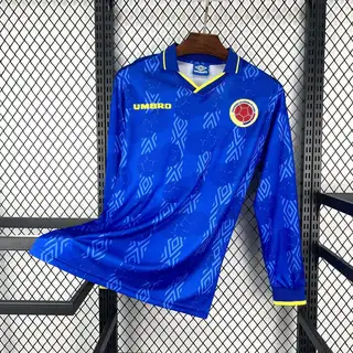Colômbia Retrô 1994 · 2º Uniforme · Manga Longa · Masculino