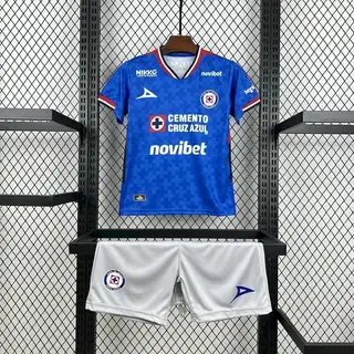 Cruz Azul 1º Uniforme Kit Infantil · 25/26 · Infantil