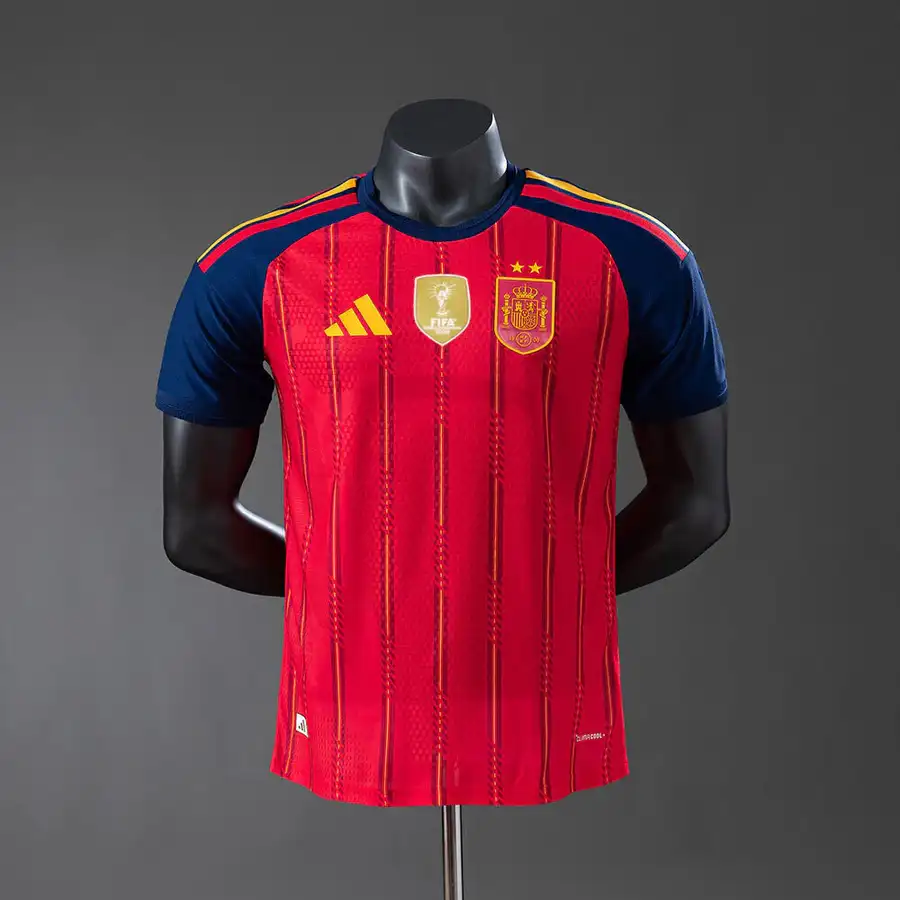 Espanha 1º Uniforme Versão Jogador · 2 Estrelas · 26/27 · Masculino