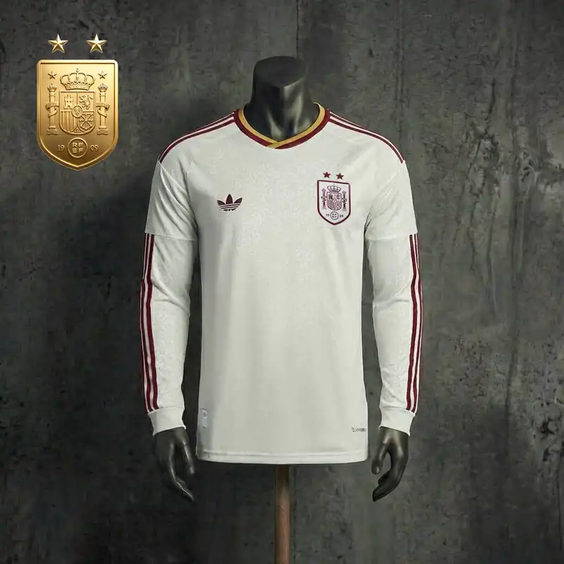 Espanha 2º Uniforme Versão Jogador · Manga Longa · 26/27 · Masculino