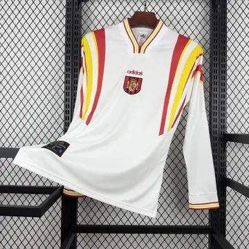 Espanha Retrô 1996 · 2º Uniforme · Manga Longa · Masculino