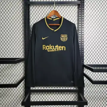 FC Barcelona 2º Uniforme Versão Torcedor · Manga Longa · 20/21 · Masculino