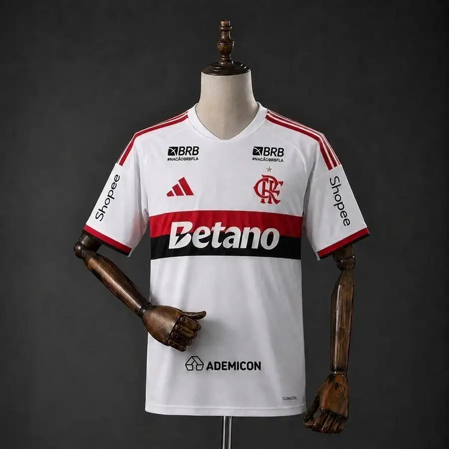 Flamengo 1º Uniforme Versão Torcedor · Branca · 26/27 · Masculino