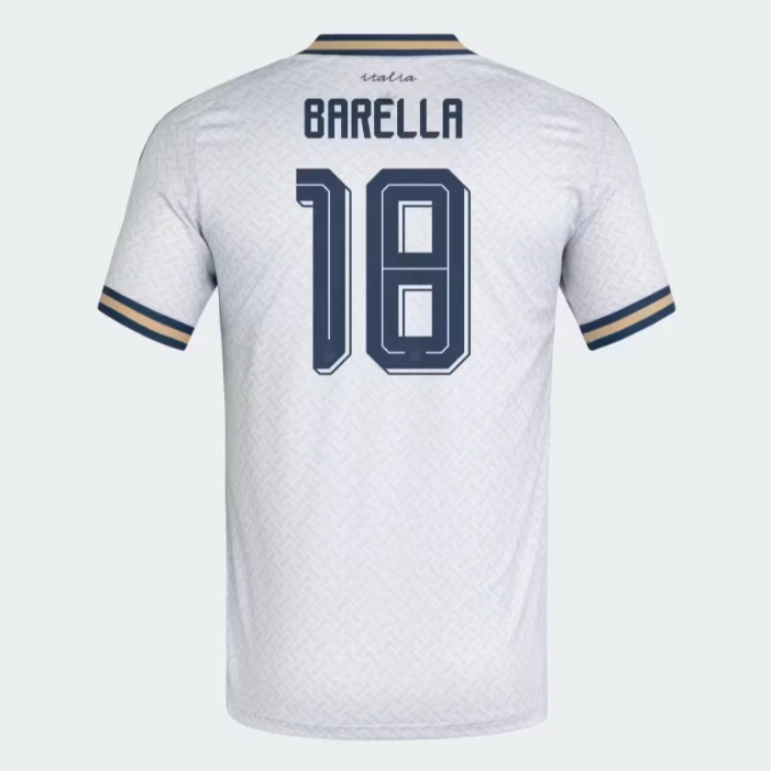 Itália 2º Uniforme Versão Torcedor · Barella · 26/27 · Masculino