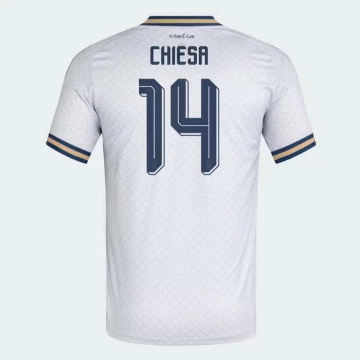 Itália 2º Uniforme Versão Torcedor · Chiesa · 26/27 · Masculino