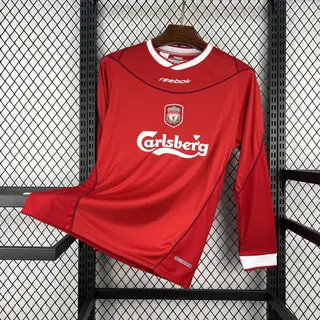 Liverpool Retrô 02-04 · Manga Longa · Masculino