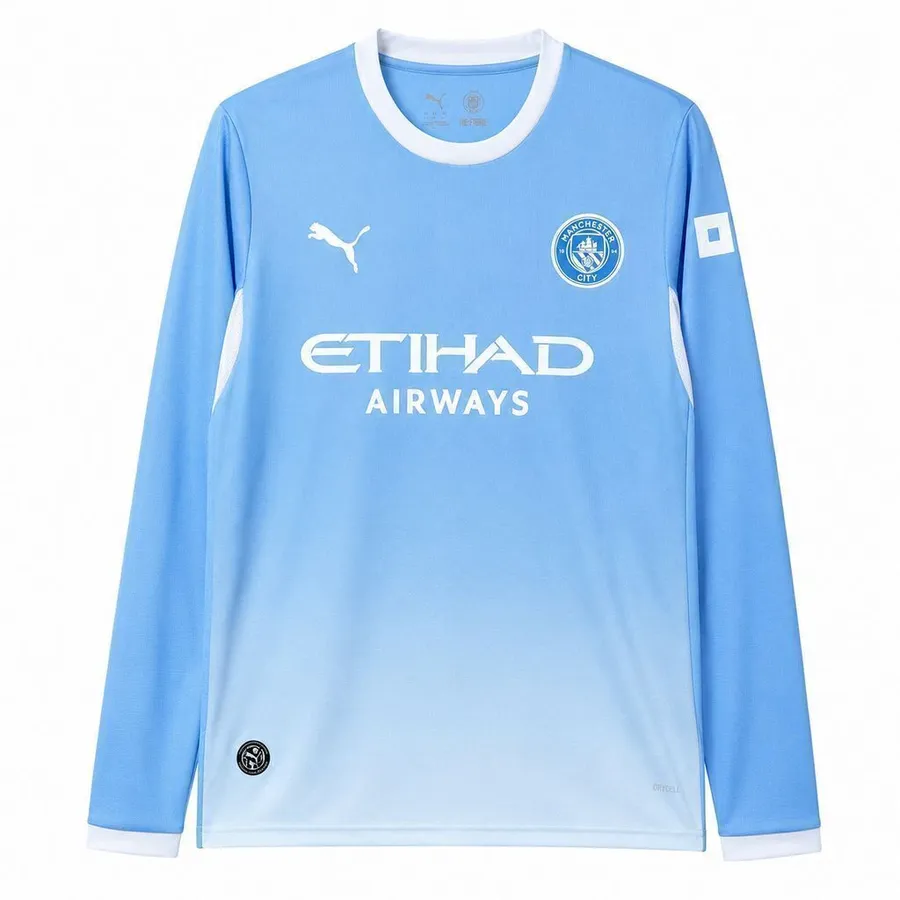 Manchester City 1º Uniforme Versão Torcedor · Manga Longa · 26/27 · Masculino