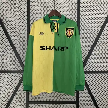Manchester United Retrô 92-94 · 3º Uniforme · Manga Longa · Masculino
