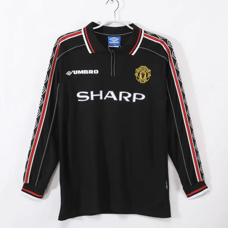 Manchester United Retrô 98-99 · 2º Uniforme · Manga Longa · Masculino