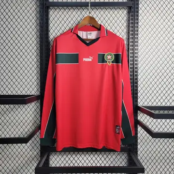 Marrocos Retrô 1998 · Manga Longa · Masculino