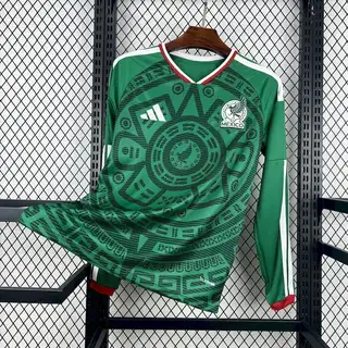 México 1º Uniforme Versão Torcedor · Manga Longa · 26/27 · Masculino