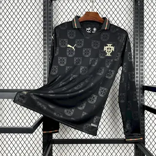 Portugal 1º Uniforme Versão Torcedor · Edição Especial · Pantera Negra Manga Longa · 25/26 · Masculino