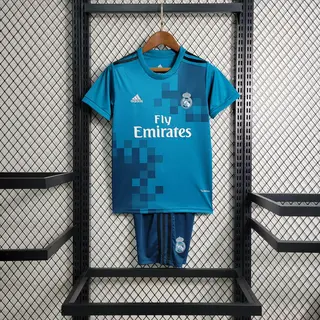 Real Madrid Retrô 17-18 · 2º Uniforme · Infantil