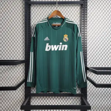 Real Madrid 1º Uniforme Versão Torcedor · Manga Longa · 12/13 · Masculino