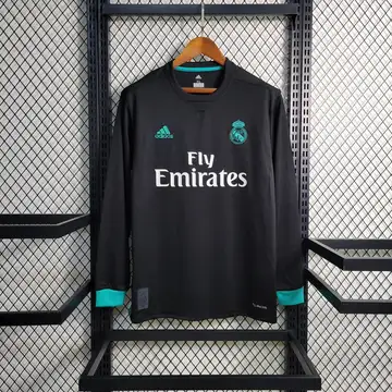 Real Madrid 2º Uniforme Versão Torcedor · Manga Longa · 17/18 · Masculino