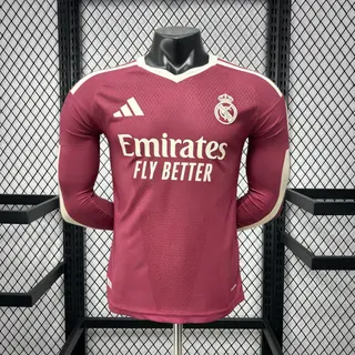 Real Madrid 2º Uniforme Versão Jogador · Manga Longa · 26/27 · Masculino