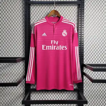 Real Madrid Retrô 14-15 · 2º Uniforme · Manga Longa · Masculino