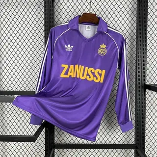 Real Madrid Retrô 84-85 · 3º Uniforme · Manga Longa · Masculino