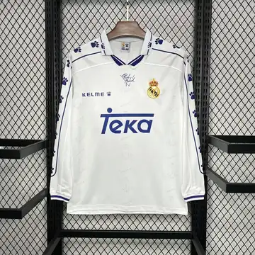 Real Madrid Retrô 94-96 · Manga Longa · Masculino