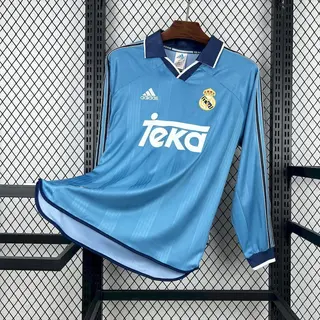Real Madrid Retrô 99-00 · 3º Uniforme · Manga Longa · Masculino