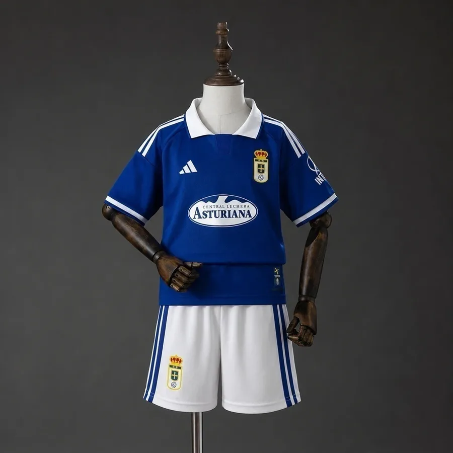 Real Oviedo 1º Uniforme Kit Infantil · 26/27 · Infantil