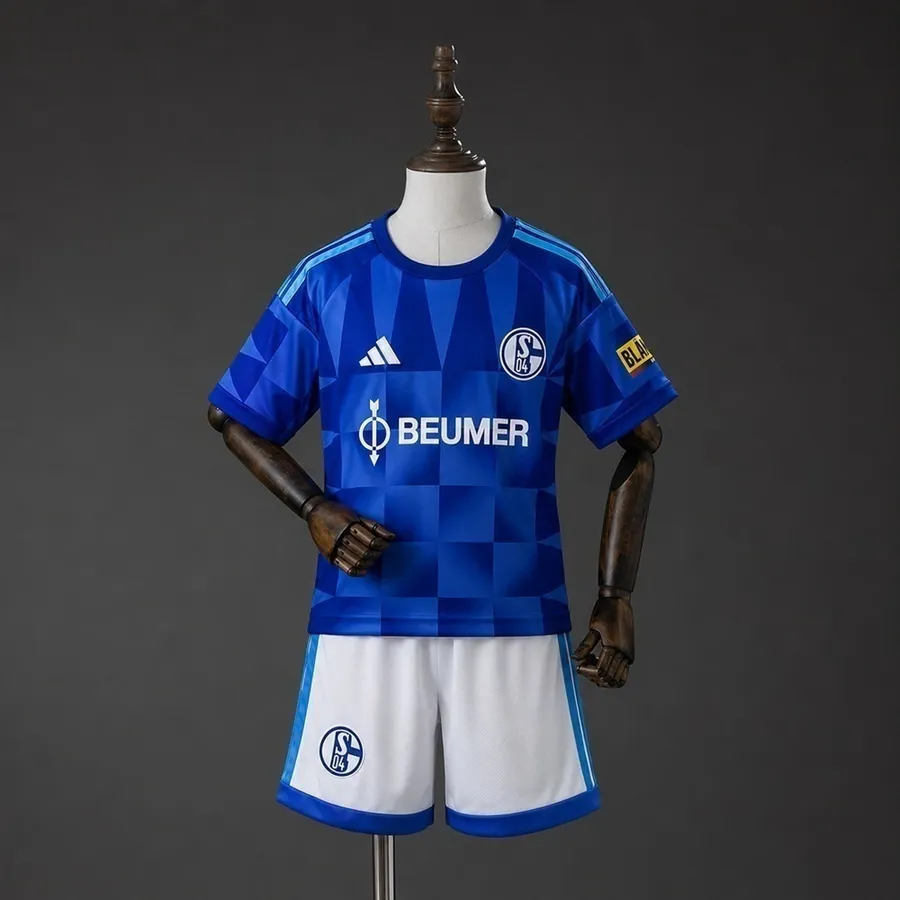 Schalke 04 1º Uniforme Kit Infantil · 26/27 · Infantil