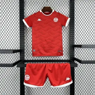 Tunísia 1º Uniforme Kit Infantil · 26/27 · Infantil